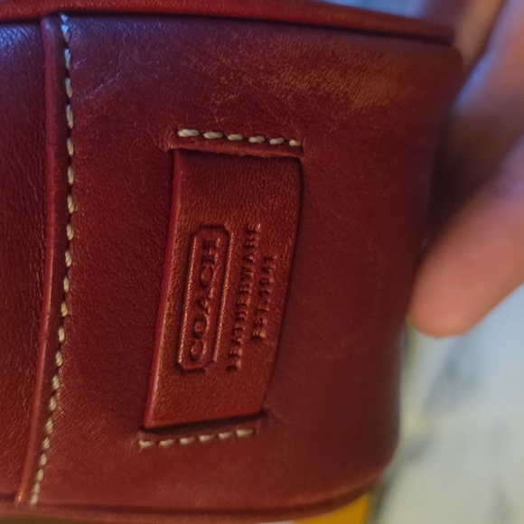 Coach 2002 Vintage Hampton Lunch Tote Bag In Red ❤️ - Picture 4 of 17